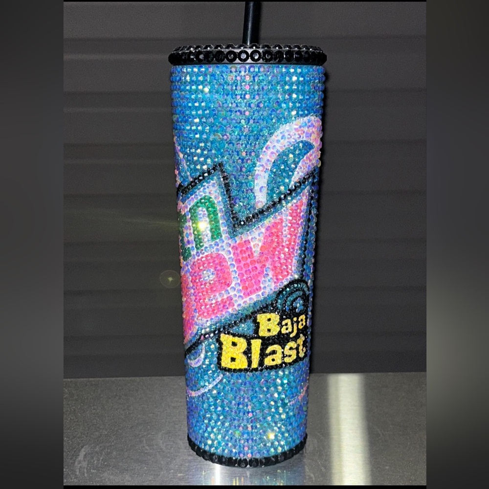 28oz Baja Blast Bling Tall Stainless Steel Simple Modern Tumbler